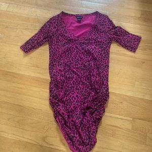 Pink or Purple/Black Leopard Top